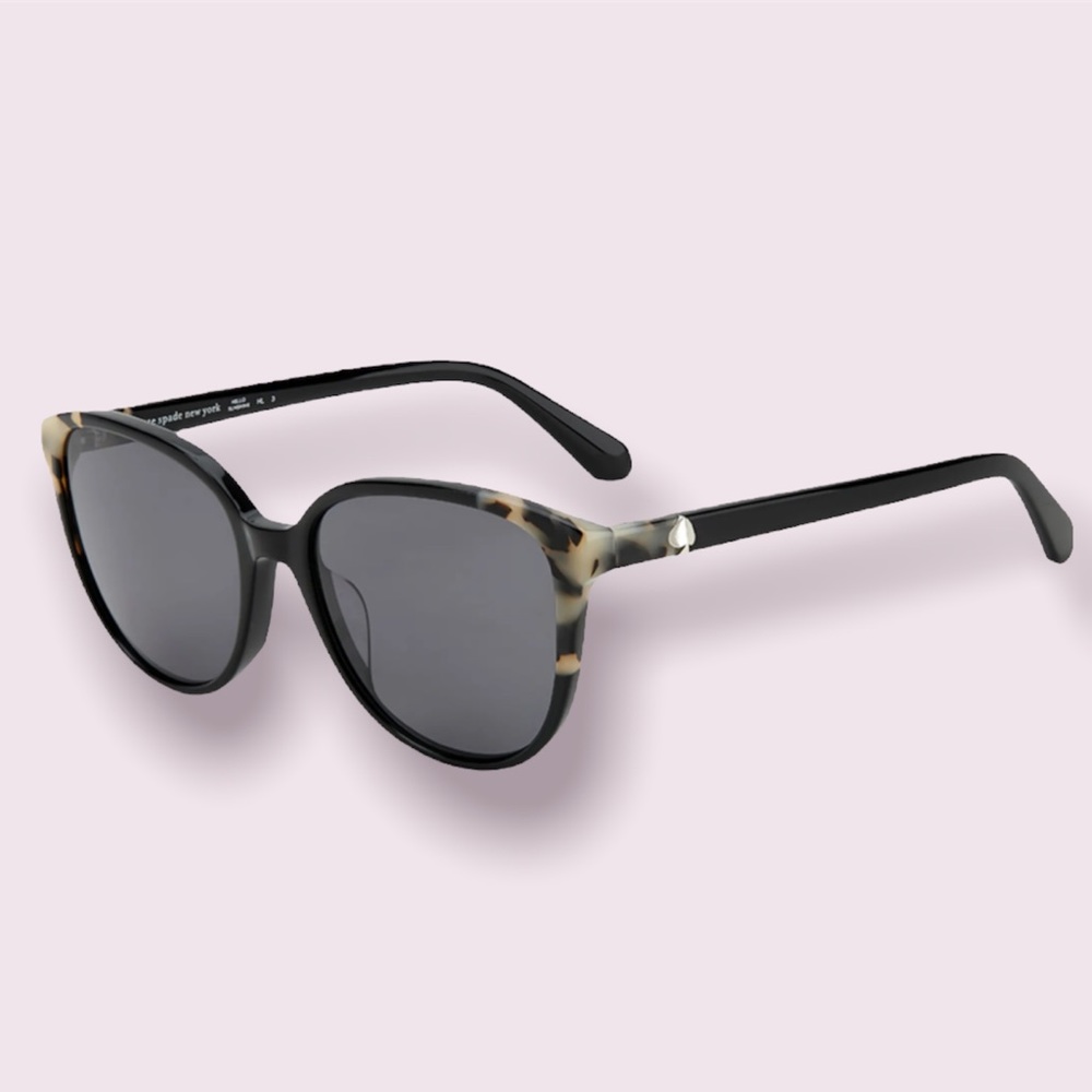 Kate Spade New York Vienne Polarized Round Acetate Hello Sunshine Sunglasses - Picture 2 of 11